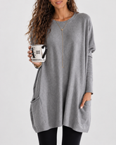Relaxed Knit Long Sleeve Top