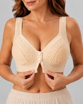 3-Pack Front Closure Wireless Lace Bras