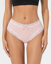 5-Pack Sexy Pure Cotton Lace Trim Thongs