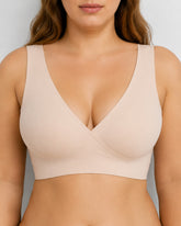 Deep V Crossover Wire Free Nursing Bra