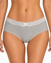 5-Pack Pure Cotton Breathable Lace Trim Panties