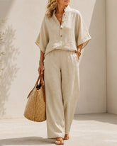 Cotton Linen Two-Piece Set