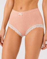 LaceTrim High-Waist Briefs