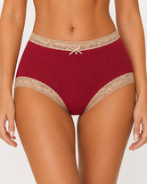 Floral Lace Cotton Briefs