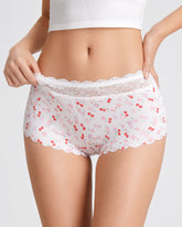 Six-Pack Seamless Ice Silk Lace Boxer Briefs