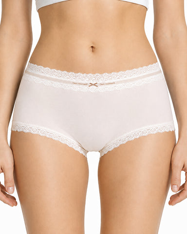 5-Pack Pure Cotton Lace Trim Panties