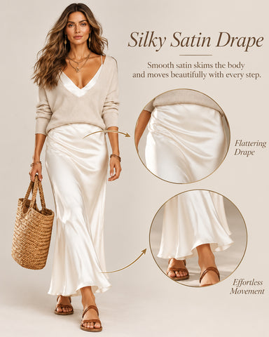 Satin Skirt Set for Women