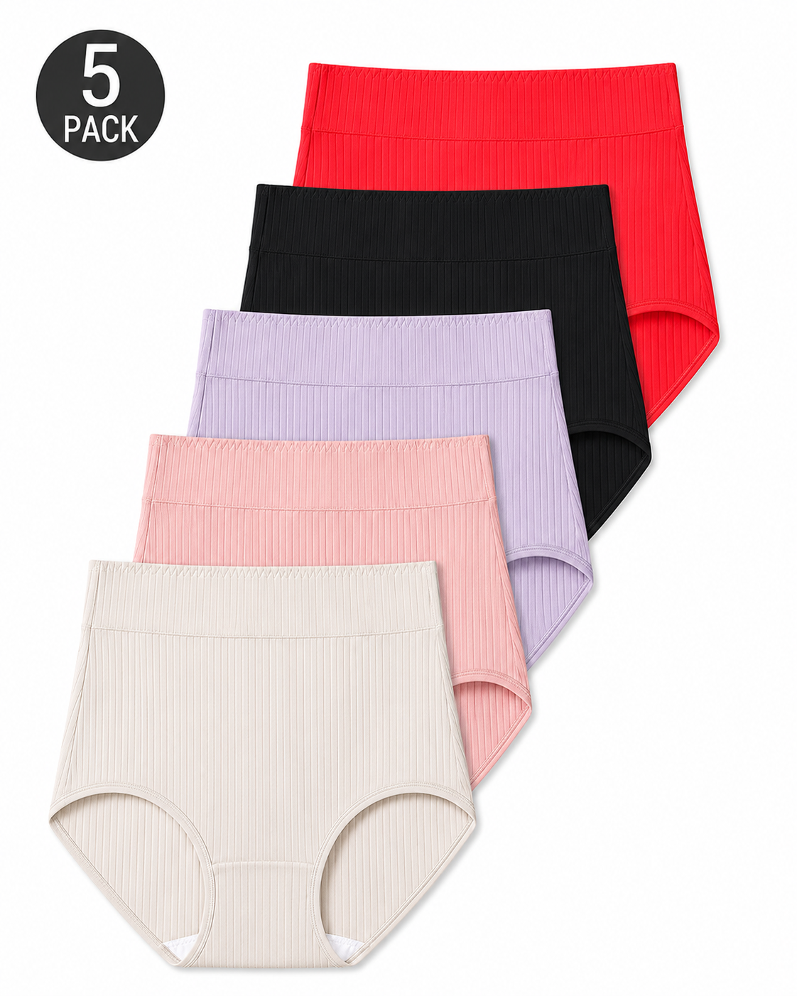Ladies Ribbed Briefs High-Waist Ribbed Briefs – Ohcomfy