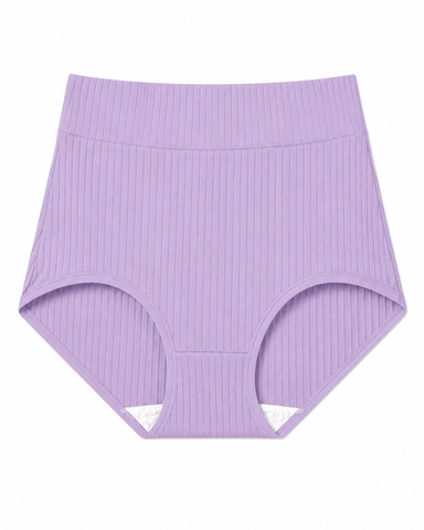 High-Waist Ribbed Briefs