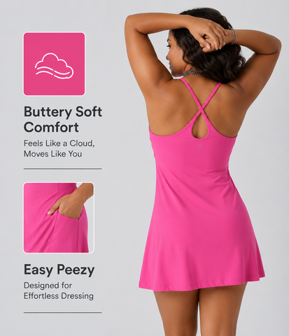Casual Loose Stretchy Easy-to-Wear Yoga Dress