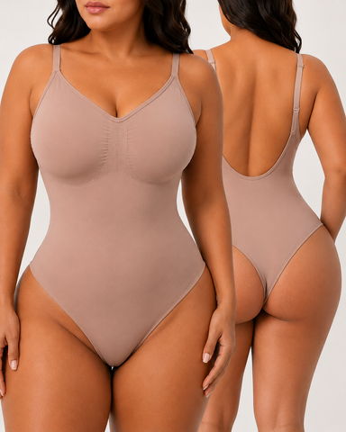 Seamless Open-Back Shapewear Bodysuit