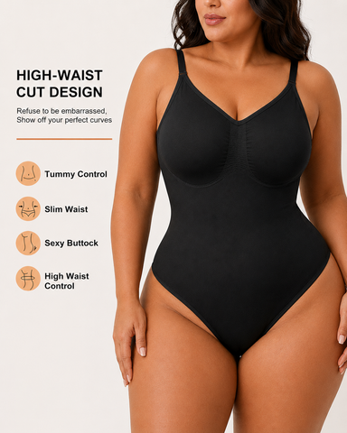 Seamless Open-Back Shapewear Bodysuit