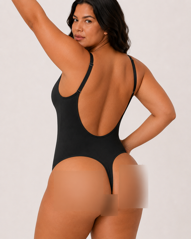 Seamless Open-Back Shapewear Bodysuit