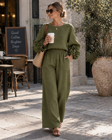 Cotton Linen Lounge Set