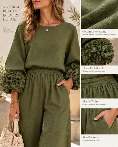 Cotton Linen Lounge Set