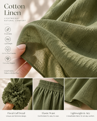 Cotton Linen Lounge Set