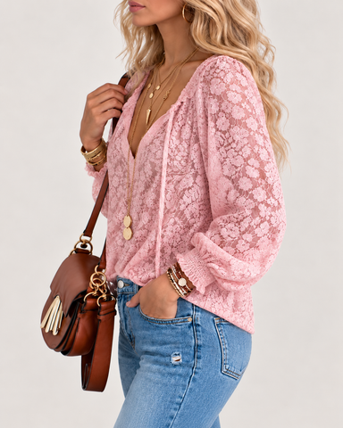 Delicate Floral Lace Top