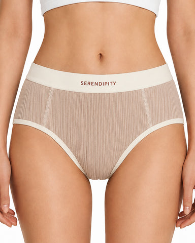 5-Pack Colorblock Ribbed Cotton Briefs