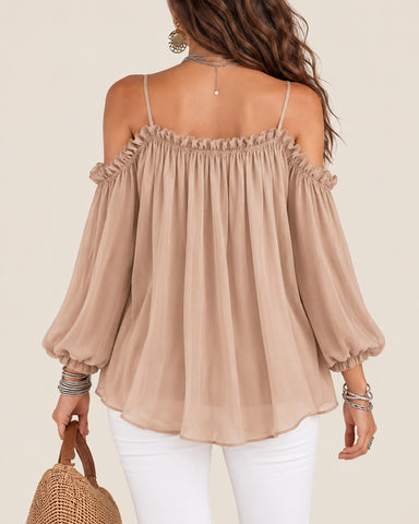 Elegant Off Shoulder Loose Fit Blouse