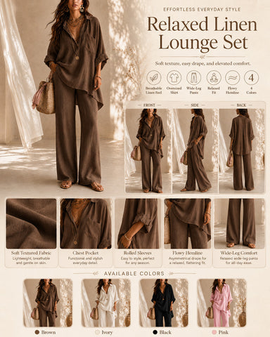 Casual Cotton Linen Shirt and Pants
