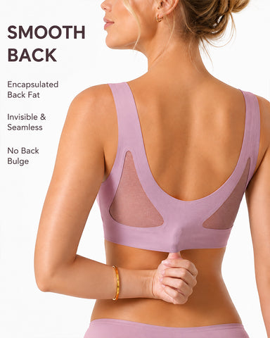 2-Pack Deep V Seamless  Vest Bra