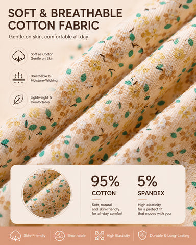 4-Pack Floral Print Cotton Briefs