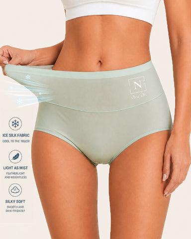 5-Pack Ice Silk High-Waisted Panties