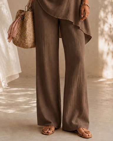 Casual Cotton Linen Shirt and Pants