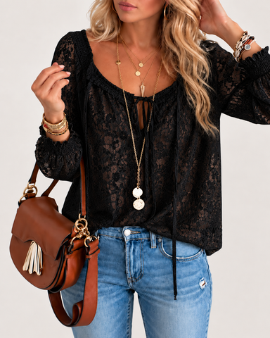 Delicate Floral Lace Top