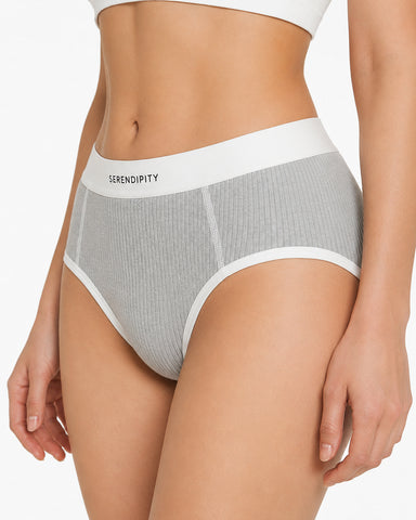 5-Pack Colorblock Ribbed Cotton Briefs