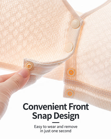 Breathable Front Closure Wireless Bra