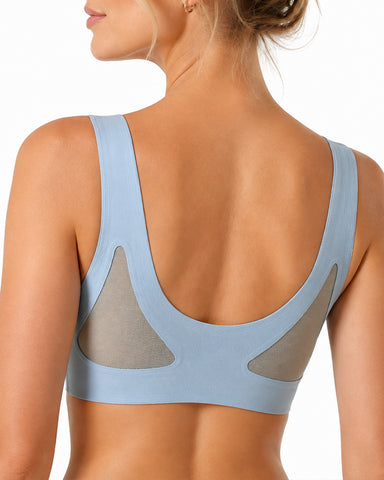 2-Pack Deep V Seamless  Vest Bra
