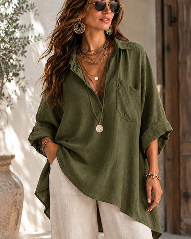 Casual Cotton Linen Shirt and Pants