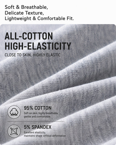 5-Pack Pure Cotton Lace Trim Panties