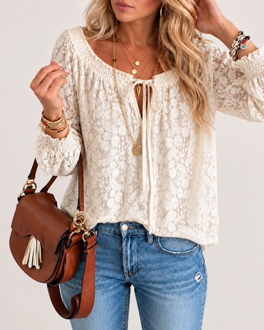 Delicate Floral Lace Top