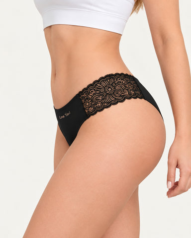 Women's Lace-Trim Bikini Panties – 6-Pack