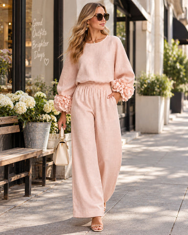 Cotton Linen Lounge Set