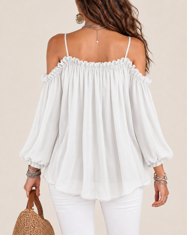 Elegant Off Shoulder Loose Fit Blouse