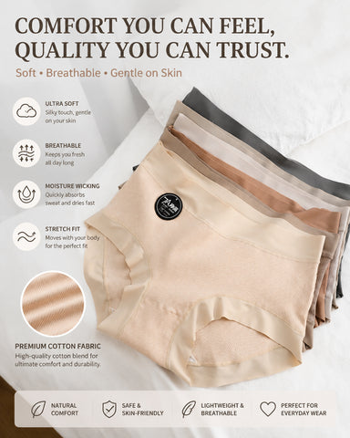 5-Pack Ribbed Cotton High-Waist Briefs
