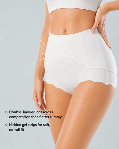 3-Pack Crossover Tummy Control Seamless  Panties