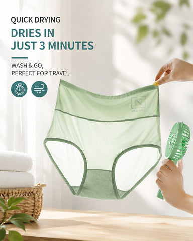 5-Pack Ice Silk High-Waisted Panties
