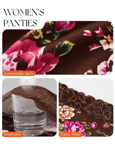 4-Pack Soft Bloom Lace Panties