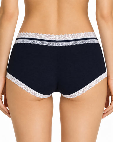 5-Pack Pure Cotton Lace Trim Panties