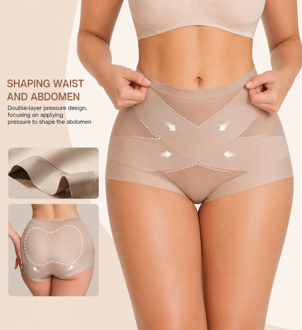 3-Pack High Waist  Sheer Mesh Shaping Panties
