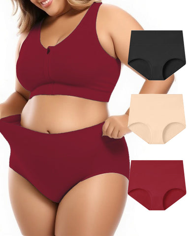 Soft High-Waist Breathable Cotton Briefs