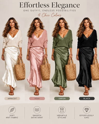 Satin Skirt Set for Women