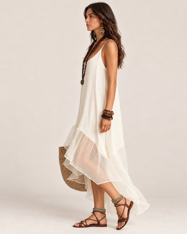 Asymmetrical Hem Dress