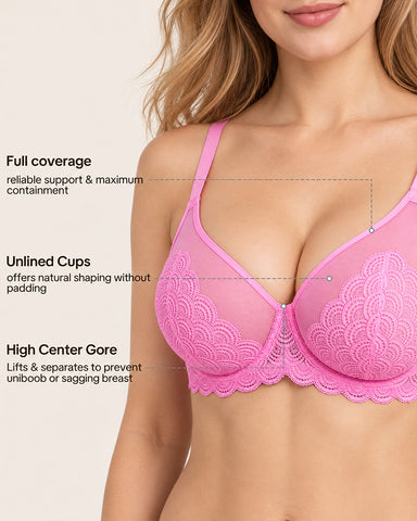Lace Support Bra