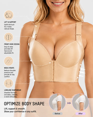 Front Closure Full Coverage Support Bra
