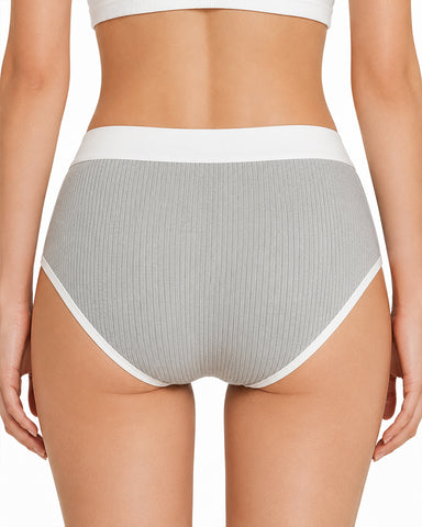 5-Pack Colorblock Ribbed Cotton Briefs